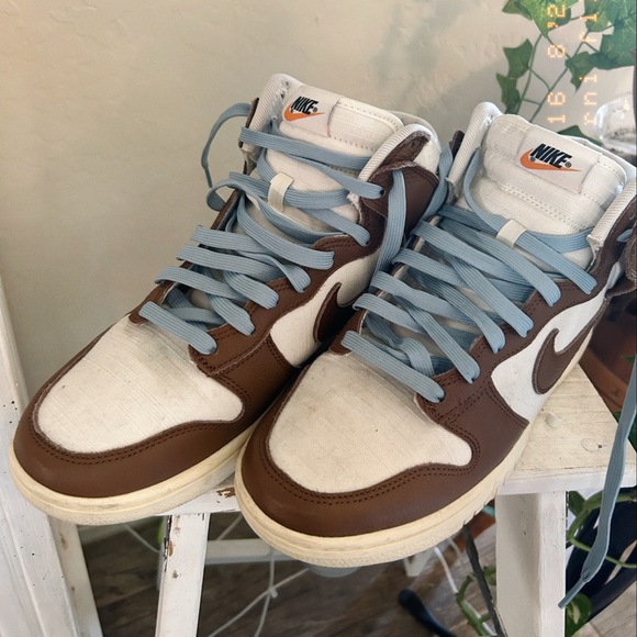 Nike Dunk High Retro PRM - Pecan and Sail - Picture 2 of 3